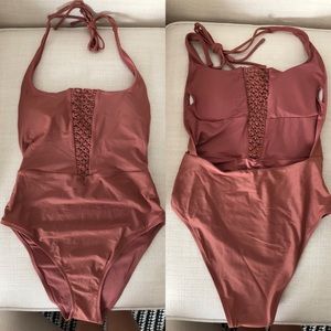 Aerie Crochet Front One Piece